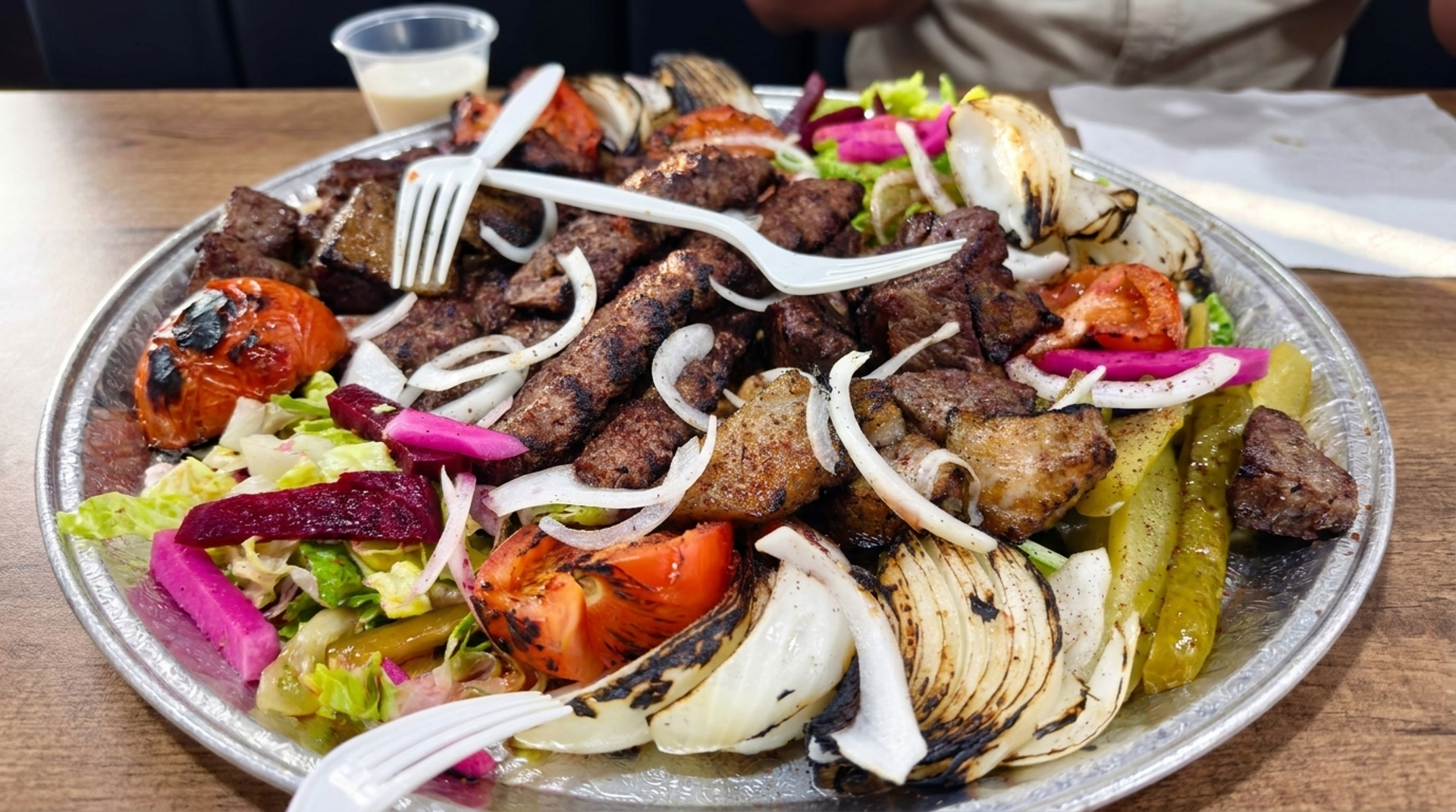 Seekh and Iraqi kebabs